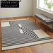 Luxurious Hand-Tufted Polyester Geometric Living Room Area Rug for Modern Homes