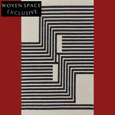 Luxurious Hand-Tufted Polyester Geometric Living Room Area Rug for Modern Homes