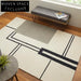 Luxurious Hand-Tufted Polyester Geometric Living Room Area Rug for Modern Homes