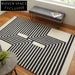 Luxurious Hand-Tufted Polyester Geometric Living Room Area Rug for Modern Homes