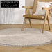 Luxurious Hand-Tufted Round Geometric Polyester Area Rug for Modern Home Decor