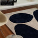 Luxurious Handmade Modern Polyester Area Rug for Living Room Bedroom Decor Carpet