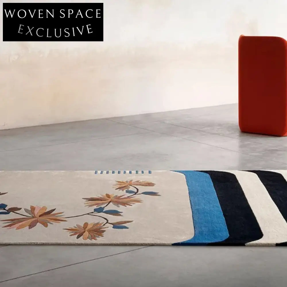 Luxurious Handmade Oriental Area Rug for Modern Living Room Decor