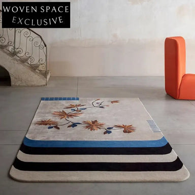 Luxurious Handmade Oriental Area Rug for Modern Living Room Decor