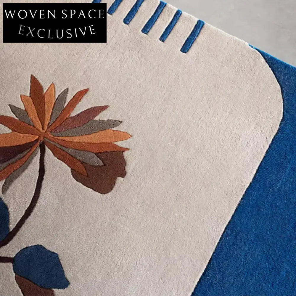 Luxurious Handmade Oriental Area Rug for Modern Living Room Decor