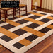 Luxurious Handmade Wool Geometric Area Rug for Modern French Home Decor