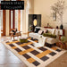 Luxurious Handmade Wool Geometric Area Rug for Modern French Home Decor