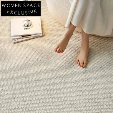 Luxurious Imported Wool Area Rug for Living Room Bedroom, High-End Customizable Floor Carpet