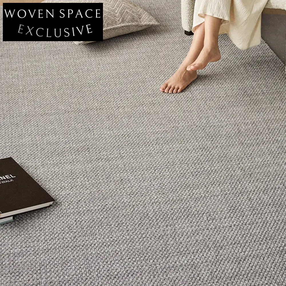 Luxurious Imported Wool Area Rug for Living Room Bedroom, High-End Customizable Floor Carpet