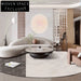 Luxurious Irregular Oval Faux Fur Area Rug for Living Room Bedroom