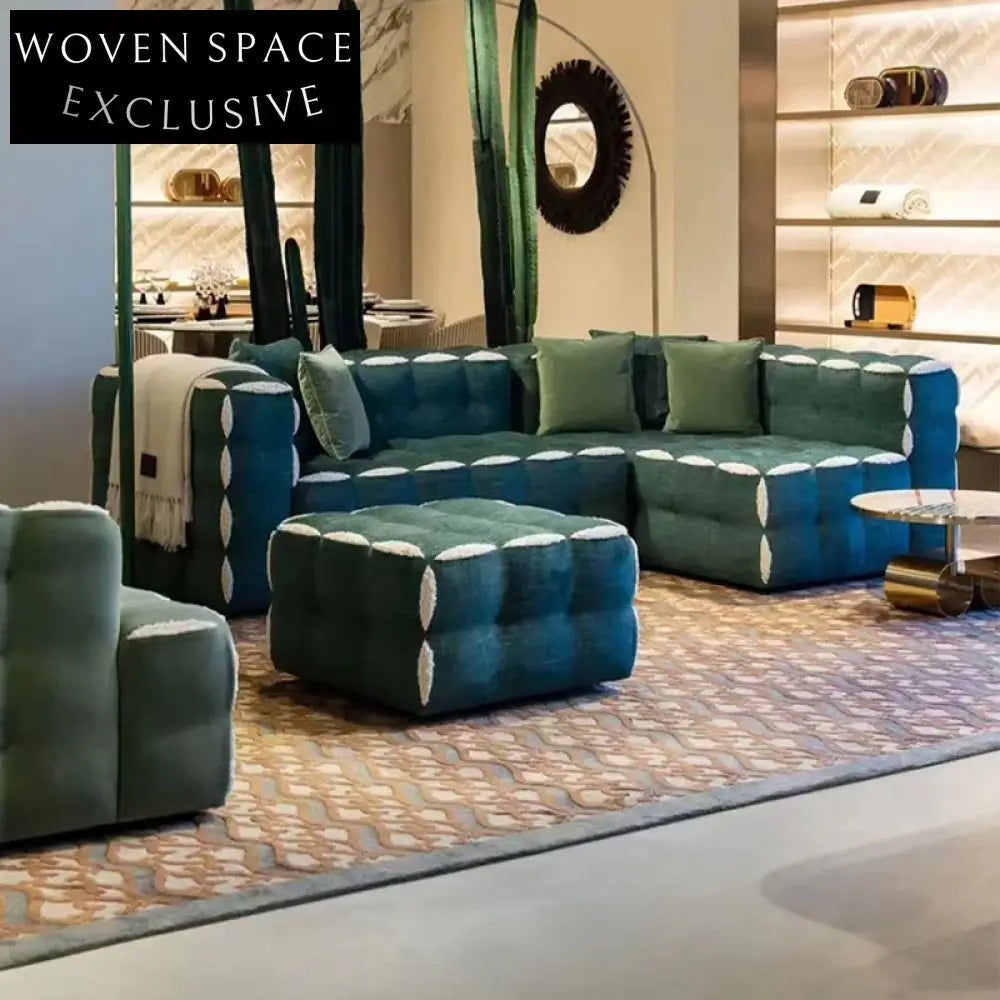 Luxurious Italian Bobble Modular Sectional Sofa Set for Modern Living Rooms