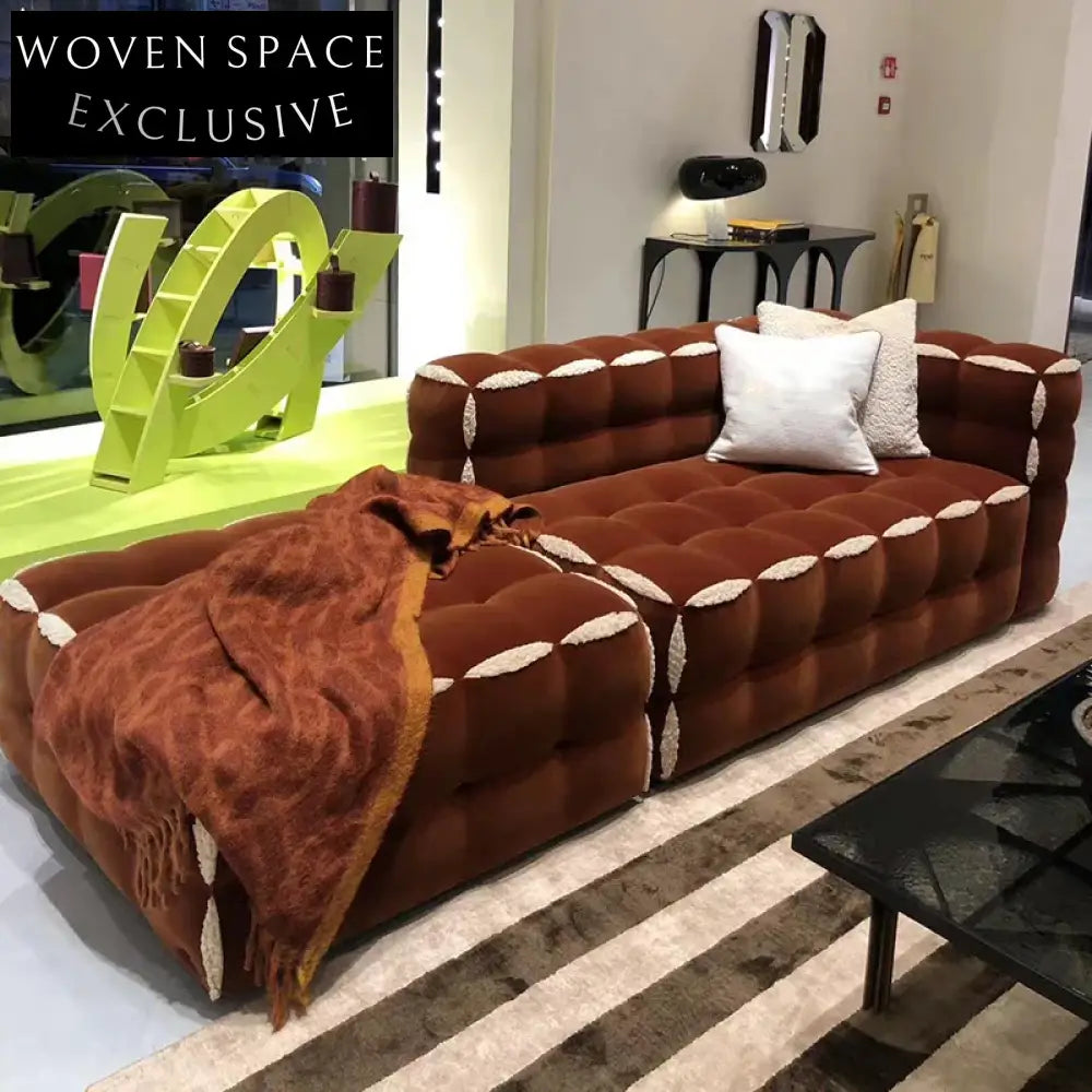 Luxurious Italian Bobble Modular Sectional Sofa Set for Modern Living Rooms