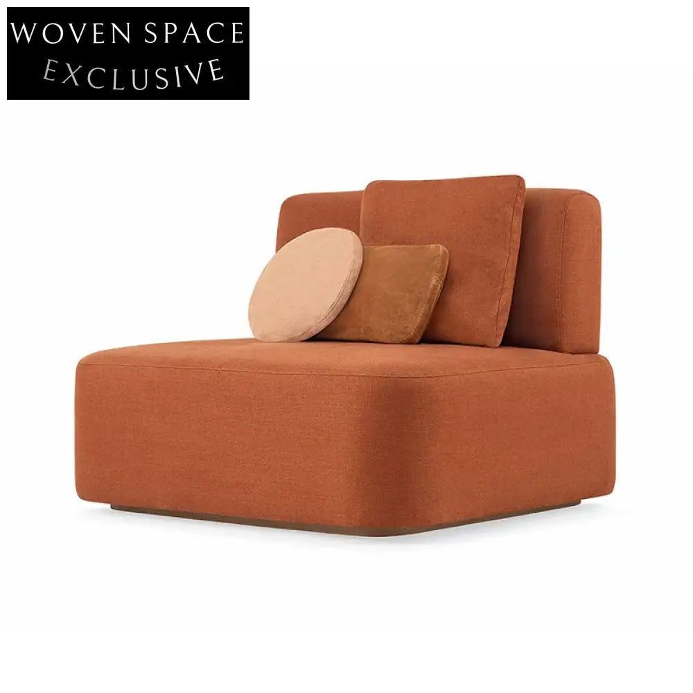 Luxurious Italian Design Modular Sectional Sofa with Solid Wood Frame Fabric