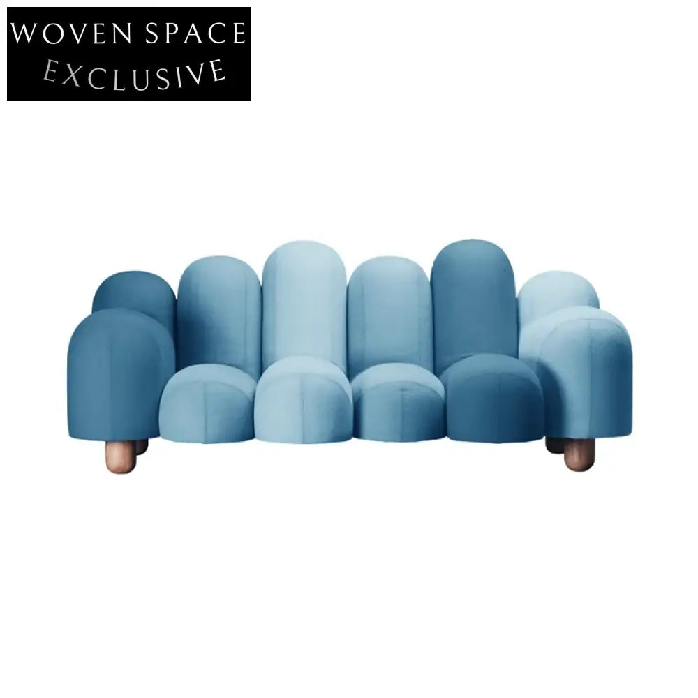 Luxurious Italian Design Velvet 3-Seater Sofa Set for Modern Living Rooms