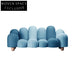 Luxurious Italian Design Velvet 3-Seater Sofa Set for Modern Living Rooms