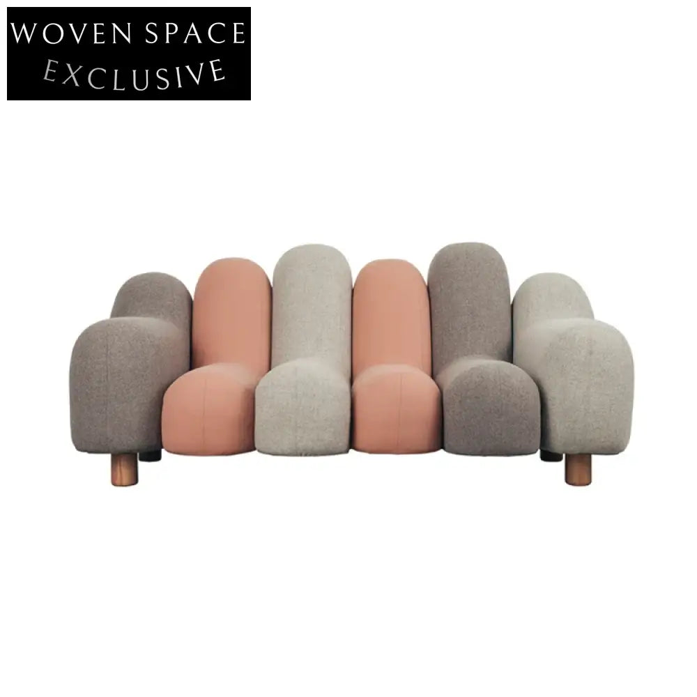 Luxurious Italian Design Velvet 3-Seater Sofa Set for Modern Living Rooms