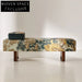 Luxurious Italian Fabric Ottoman Bench - Modern Design for Hotel & Home
