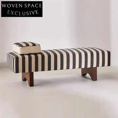 Luxurious Italian Fabric Ottoman Bench - Modern Design for Hotel & Home