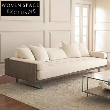 Luxurious Italian Fabric Upholstered Sofa Set for Elegant Living Room Comfort