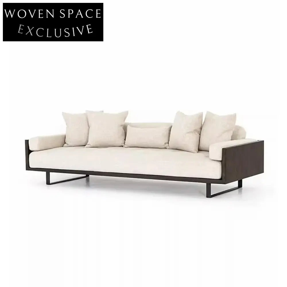 Luxurious Italian Fabric Upholstered Sofa Set for Elegant Living Room Comfort