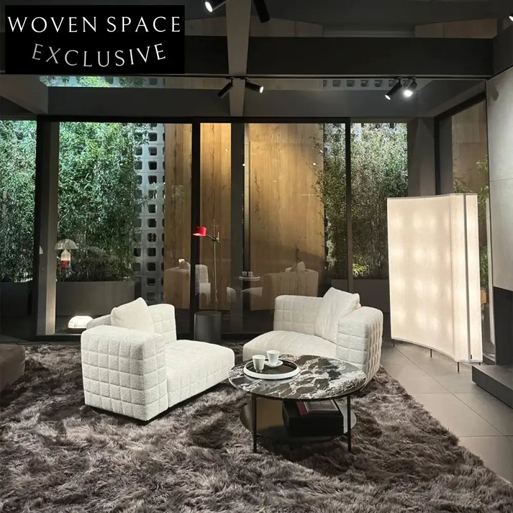 Luxurious Italian Handmade Thickened Long-Pile Area Rug for Elegant Home Decor