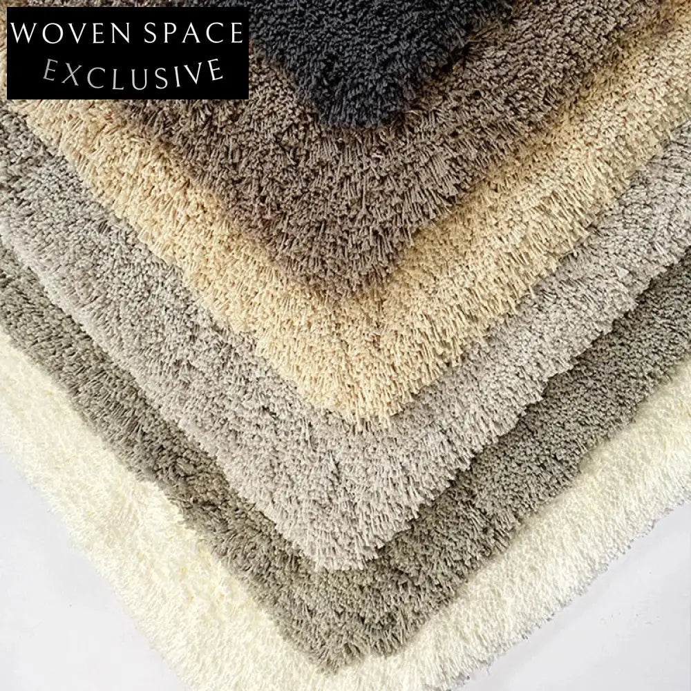 Luxurious Italian Handmade Thickened Long-Pile Area Rug for Elegant Home Decor