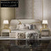 Luxurious Italian Leather Solid Wood Upholstered Modern King Size Bed
