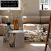 Luxurious Italian Marble Rectangle Plinth Style Living Room Center Coffee Table
