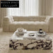 Luxurious Italian Marble Rectangle Plinth Style Living Room Center Coffee Table