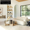 Luxurious Italian Modular Sectional Sofa Set, Feather-Filled Living Room Couch
