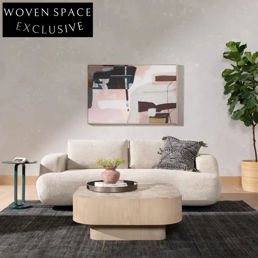 Luxurious Italian Modular Sectional Sofa Set, Feather-Filled Living Room Couch