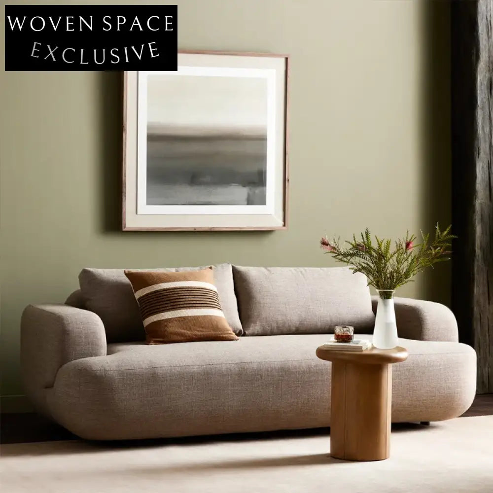 Luxurious Italian Modular Sectional Sofa Set, Feather-Filled Living Room Couch