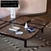 Luxurious Italian Natural Brown Marble Square Modern Living Room Coffee Table