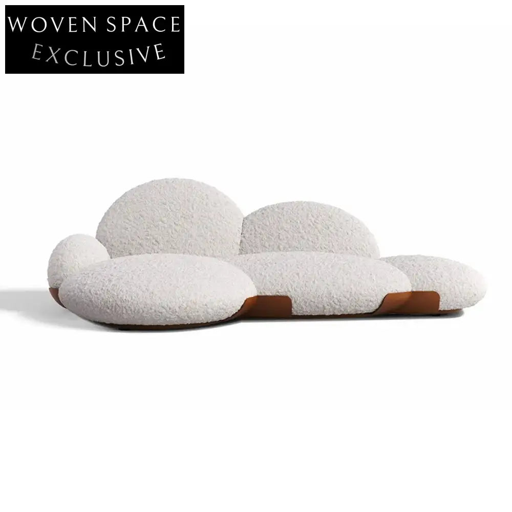 Luxurious Italian Style Cobblestone Fabric Sofa Bed for Modern Living Rooms