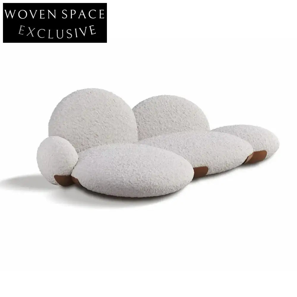 Luxurious Italian Style Cobblestone Fabric Sofa Bed for Modern Living Rooms