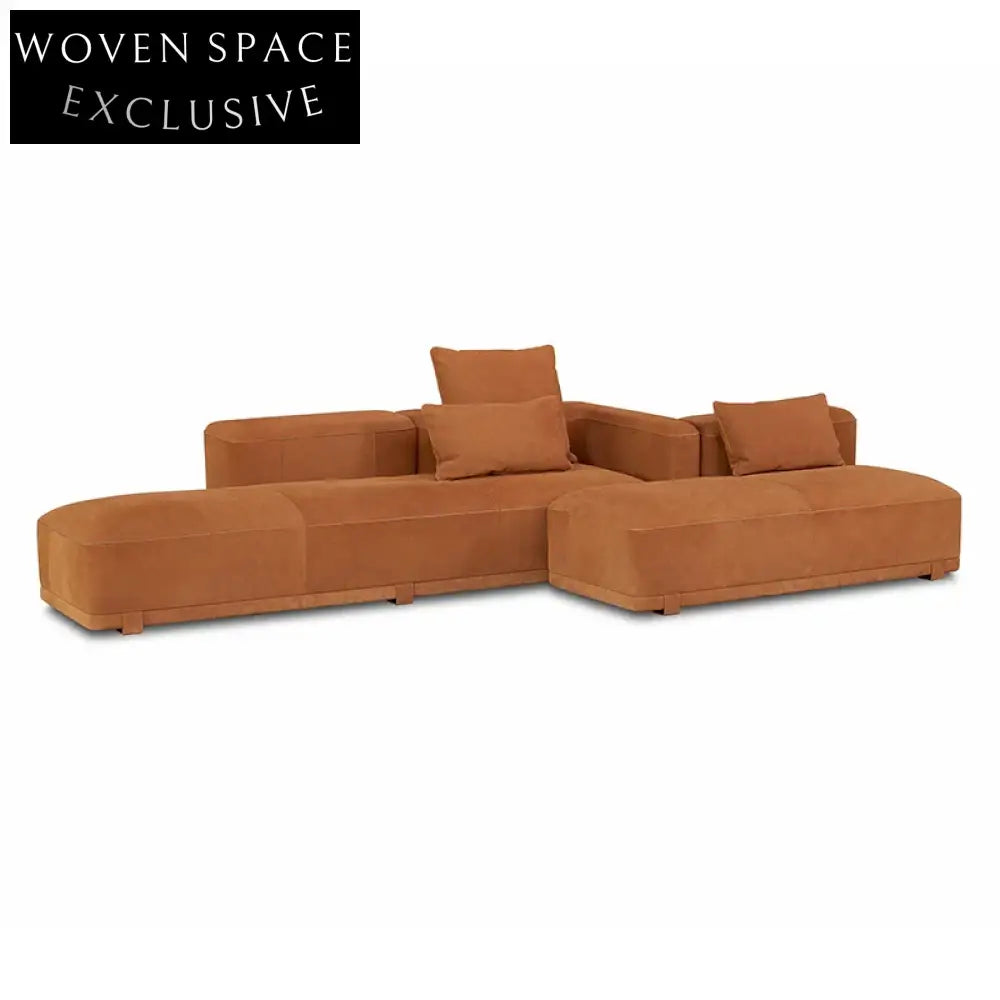 Luxurious Italian Velvet Modular Sectional Sofa Set for Modern Living Spaces