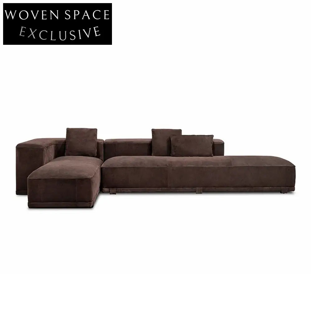 Luxurious Italian Velvet Modular Sectional Sofa Set for Modern Living Spaces