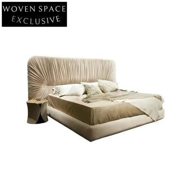 Luxurious Japanese Style Upholstered King Size Bed Frame for Modern Bedrooms