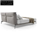 Luxurious King Size Suede Fabric Bed with Modern Italian Design
