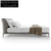 Luxurious King Size Suede Fabric Bed with Modern Italian Design