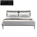 Luxurious King Size Suede Fabric Bed with Modern Italian Design