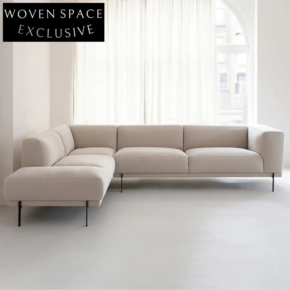 Luxurious Large L-Shaped Fabric Modular Sectional Couch for Modern Interiors