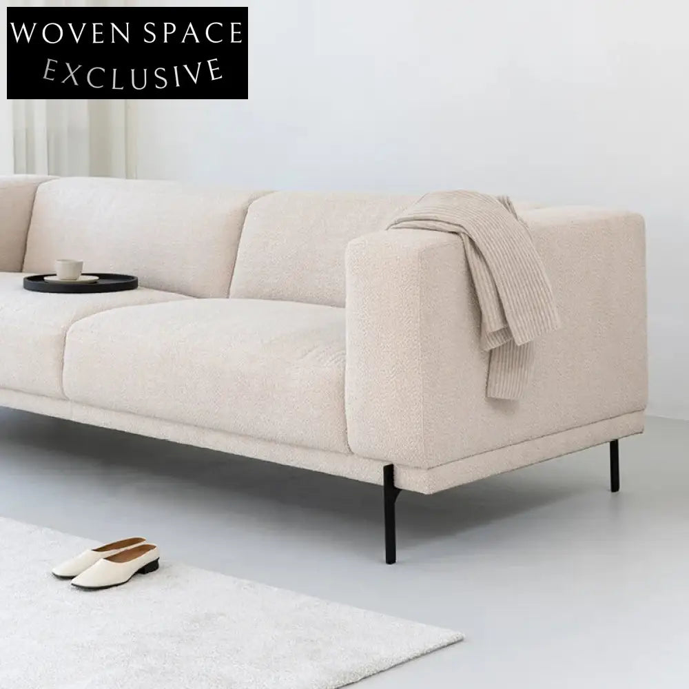 Luxurious Large L-Shaped Fabric Modular Sectional Couch for Modern Interiors