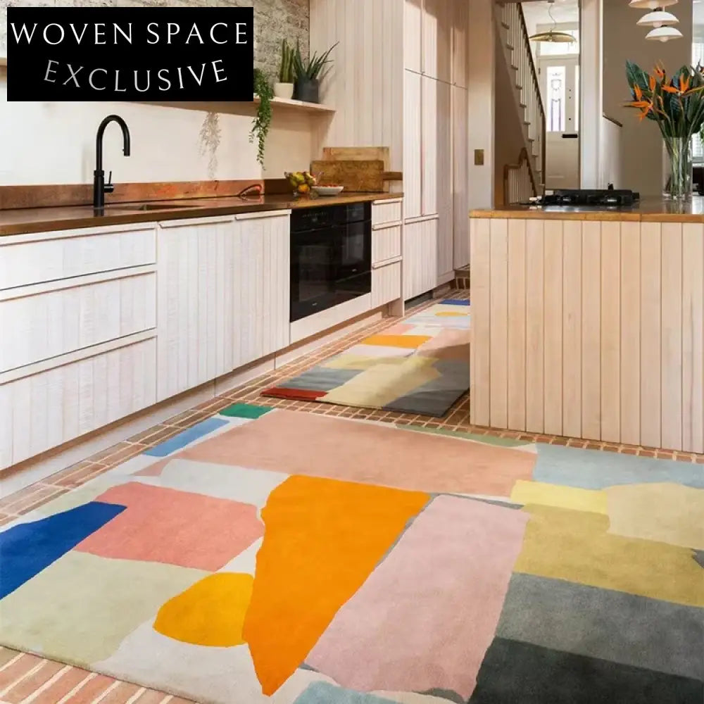 Luxurious Modern Abstract Polyester Area Rug for Living Room Bedroom Home