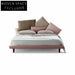Luxurious Modern Cotton Fabric Wood Platform Bed for Home & Hotel