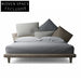 Luxurious Modern Cotton Fabric Wood Platform Bed for Home & Hotel