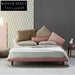 Luxurious Modern Cotton Fabric Wood Platform Bed for Home & Hotel
