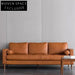 Luxurious Modern Cowhide Sofa: Soft Sponge, Solid Wood Frame, Custom Sizes