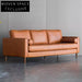 Luxurious Modern Cowhide Sofa: Soft Sponge, Solid Wood Frame, Custom Sizes