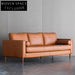 Luxurious Modern Cowhide Sofa: Soft Sponge, Solid Wood Frame, Custom Sizes